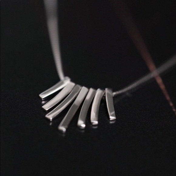 🎄 "SOLD OUT" (925) DROPPING BARS NECKLACE - Picture 5 of 6